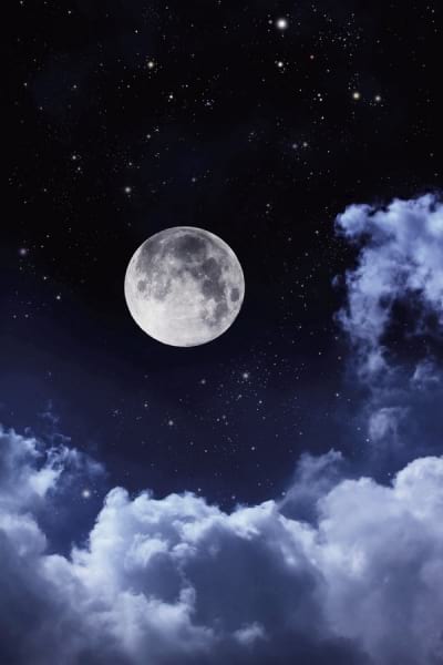 Fototapeta Mond und Sterne
