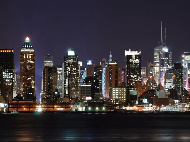 Fototapeta New Yorker Nachtmetropole