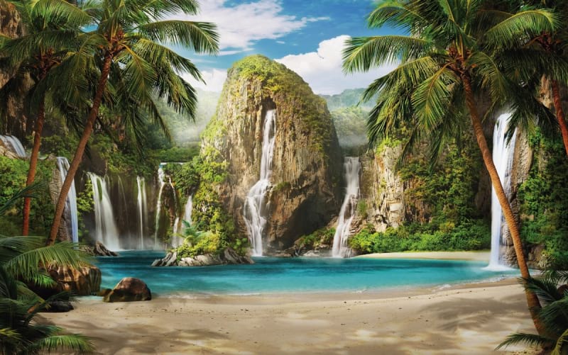 Fototapeta Wasserfall-Natur