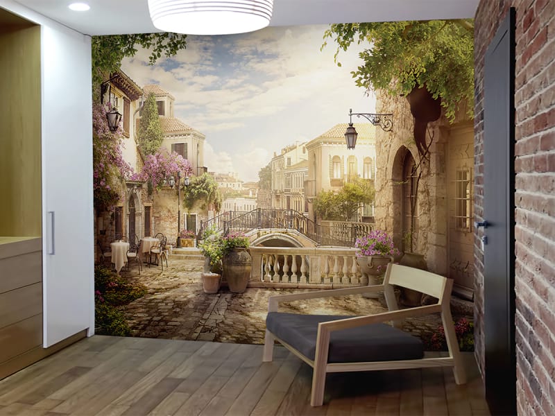 Fototapeta Straße in Venedig we wnętrzu przedpokoju