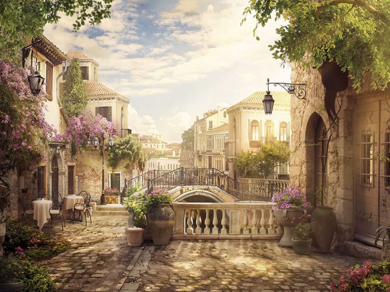 Fototapeta Straße in Venedig