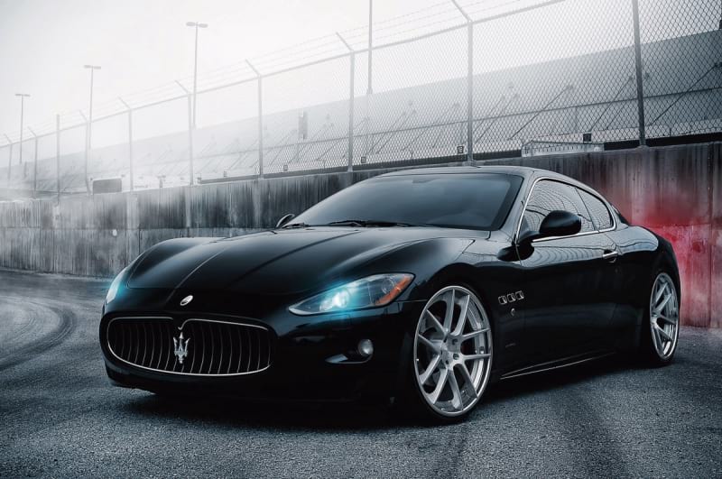 Fototapeta Schwarzer Maserati