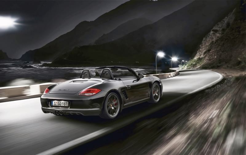 Fototapeta Schwarzer Porsche