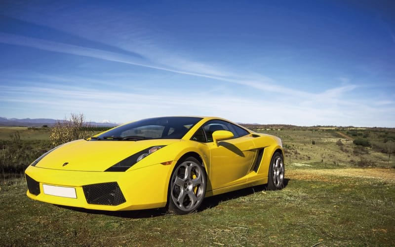 Fototapeta Gelber Lamborghini