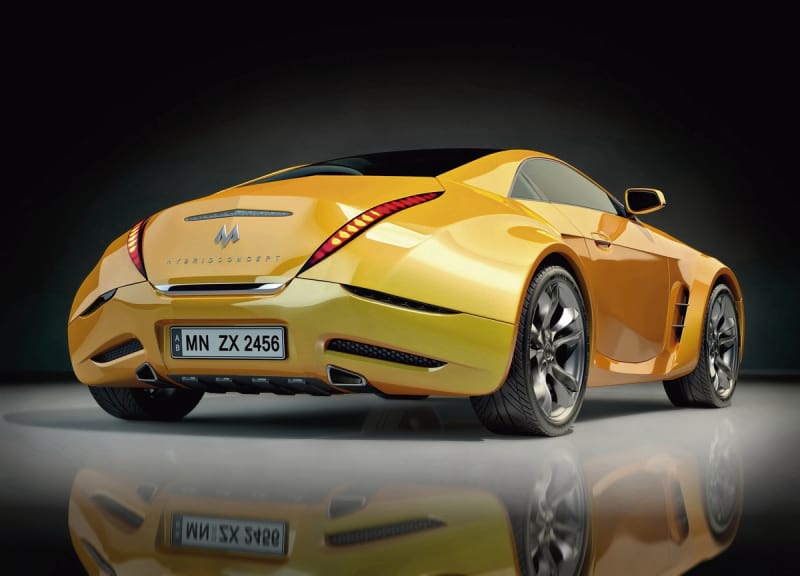 Fototapeta Gelber Maserati