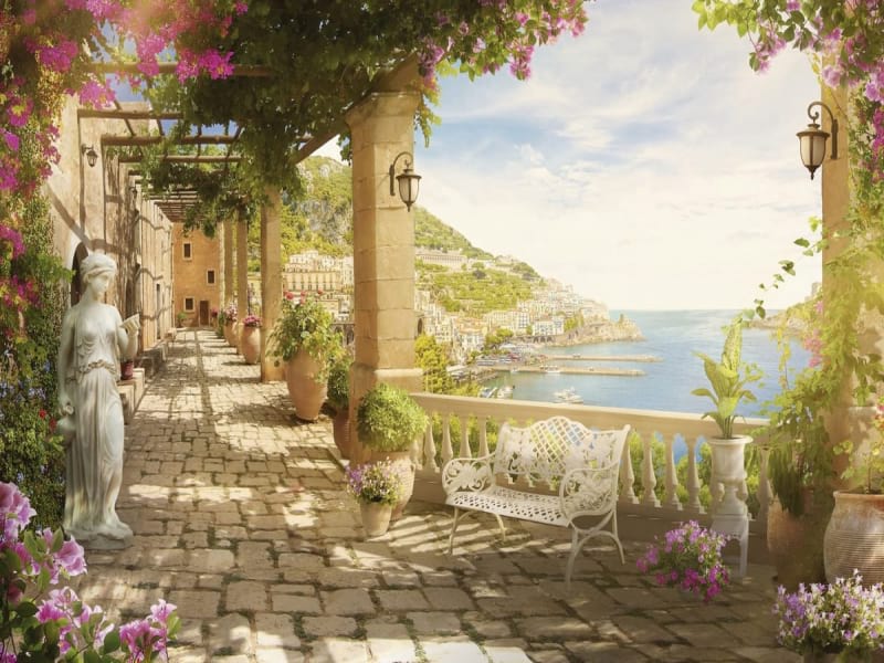 Fototapeta Italienischer Innenhof