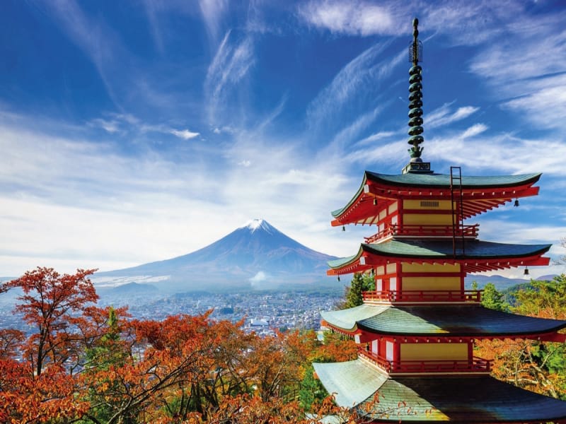 Fototapeta Fujiyoshida Japan