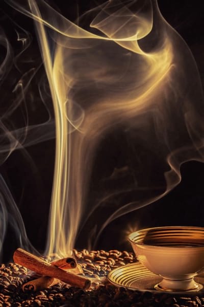 Fototapeta Kaffee mit Milch