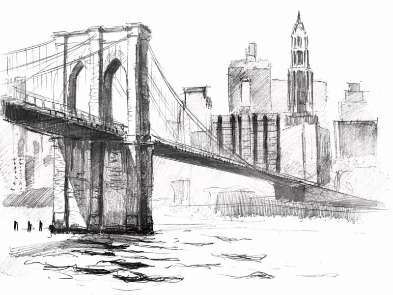 Fototapeta New Yorker Zeichnung