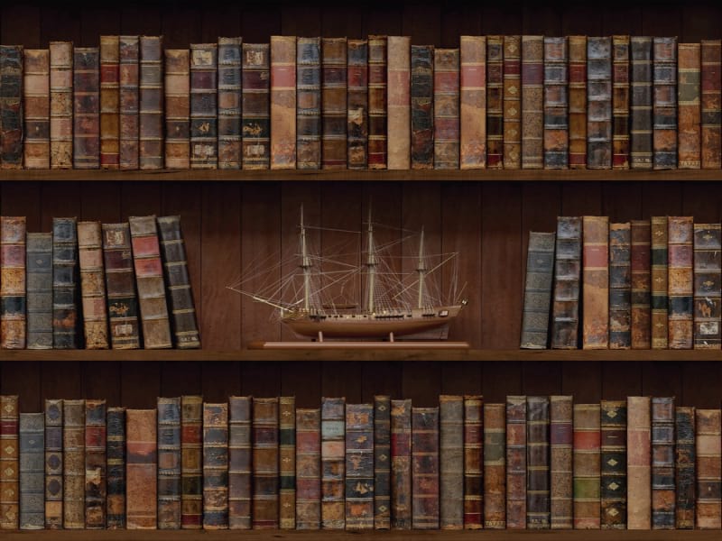 Fototapeta Auf einem Bücherregal versenden