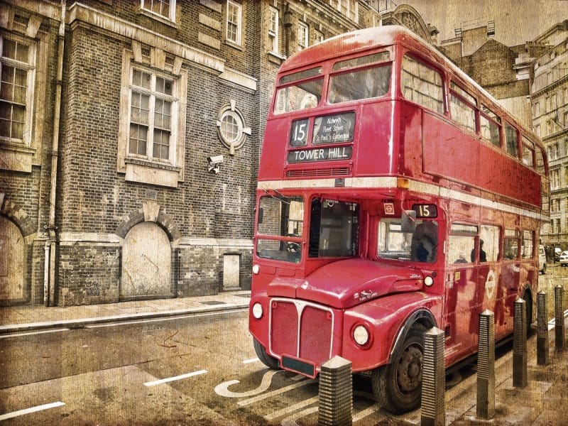 Fototapeta Stadtbus in London