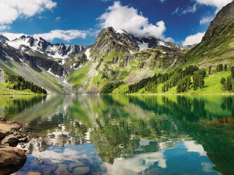 Fototapeta Wunderschöner Bergsee