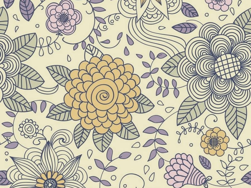 Fototapeta Wunderschönes Blumenmuster