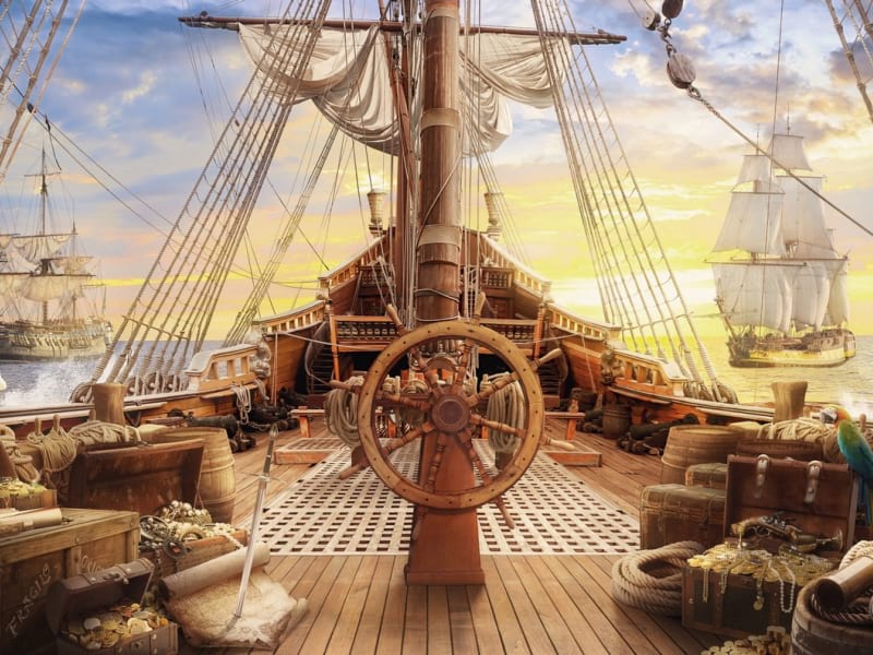 Fototapeta Schiff auf See