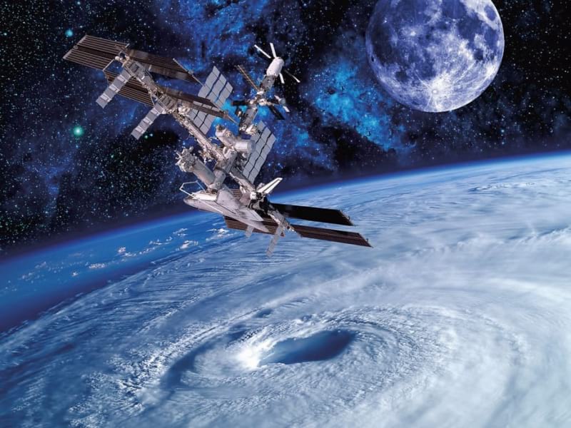 Fototapeta ISS im Weltraum