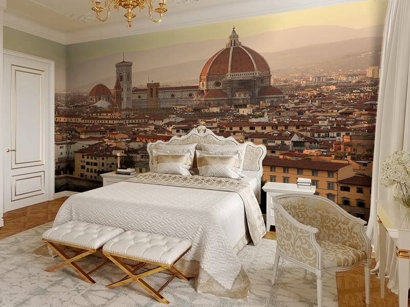 Fototapeta Kathedrale in Florenz we wnętrzu sypialni