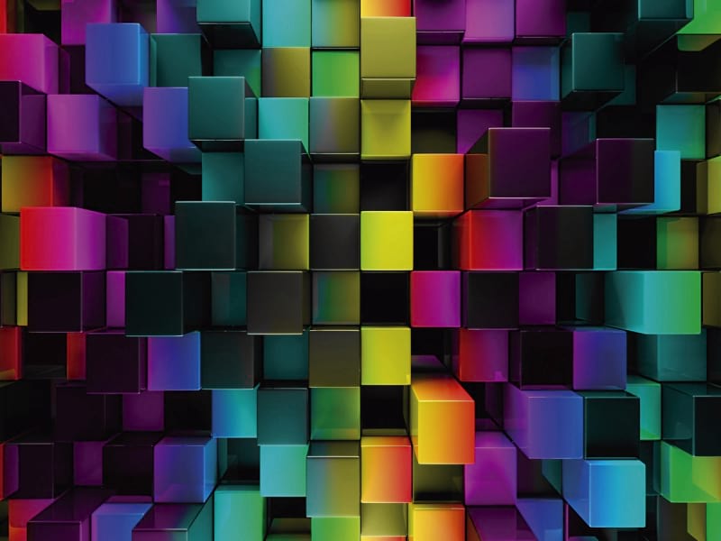 Fototapeta Helle 3D-Würfel