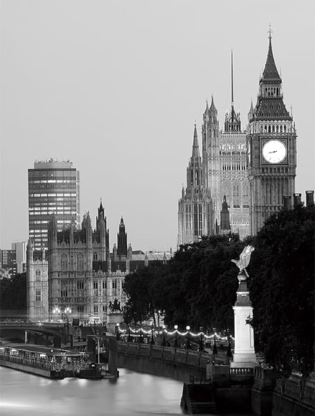 Fototapeta London schwarz und weiß
