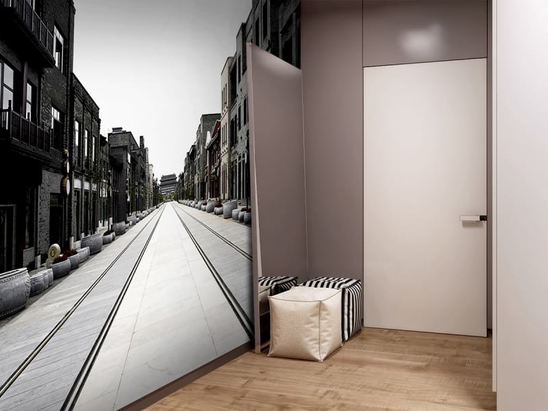 Fototapeta Straße in China we wnętrzu przedpokoju