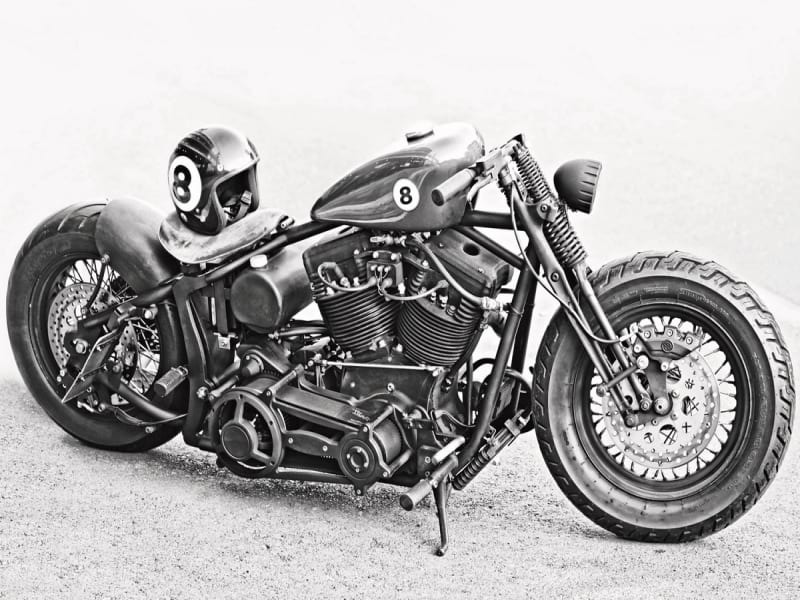Fototapeta Kraftvolles Motorrad