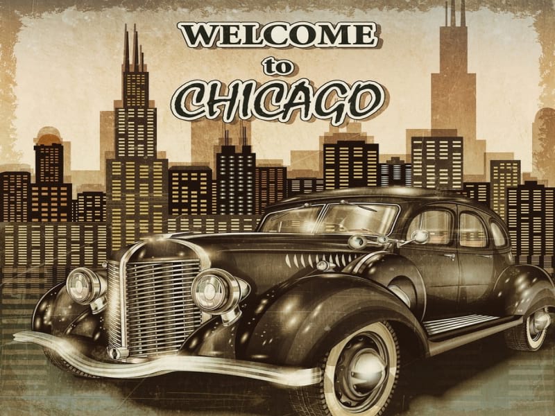 Fototapeta Chicago-Plakat