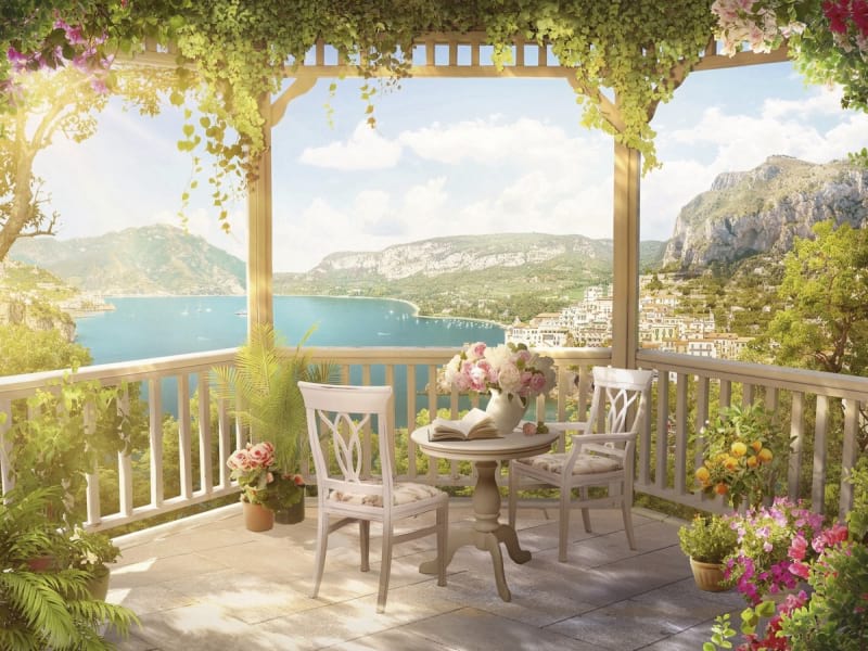 Fototapeta Panoramaterrasse in Italien