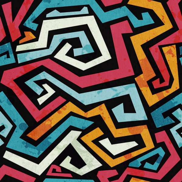 Fototapeta Mehrfarbiges Graffiti
