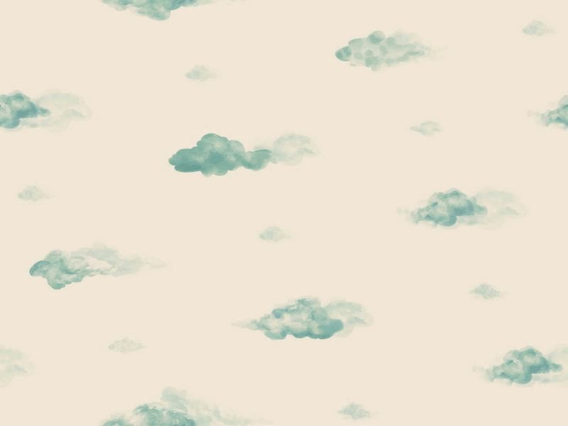Fototapeta Grüne Wolken