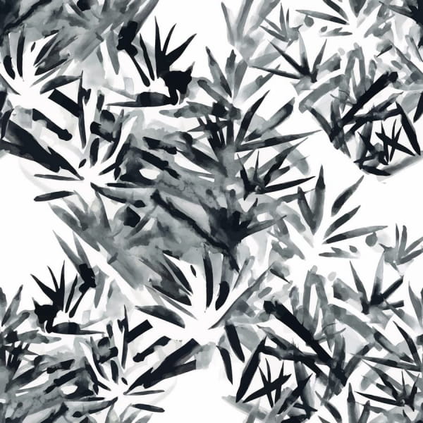 Fototapeta Aquarell dunkle Blätter
