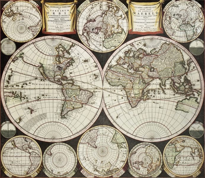 Fototapeta Geographie auf dem Globus