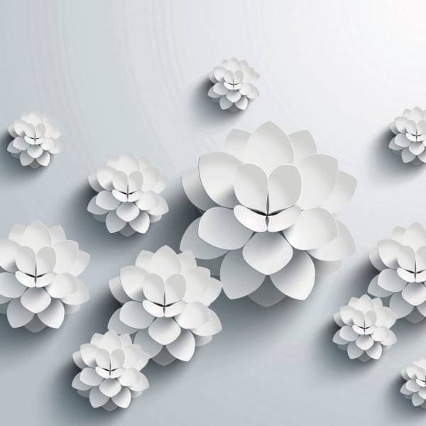 Fototapeta Origami-Blumen