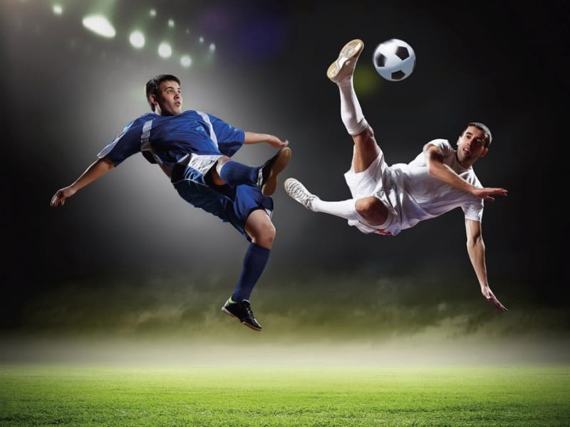 Fototapeta Fußballspiel