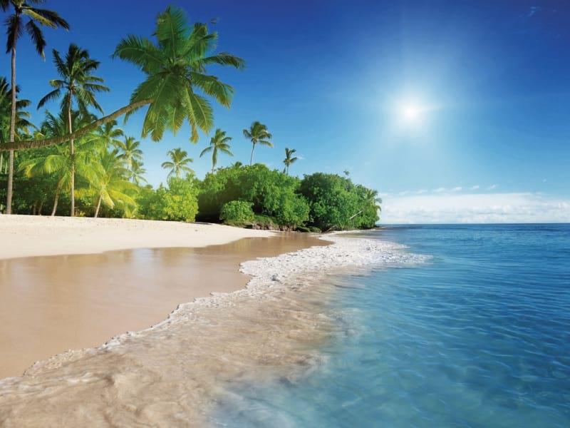 Fototapeta Großer sonniger Strand