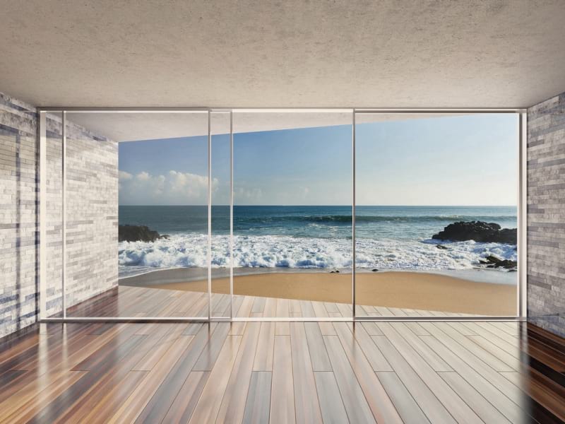 Fototapeta Blick auf das endlose Meer