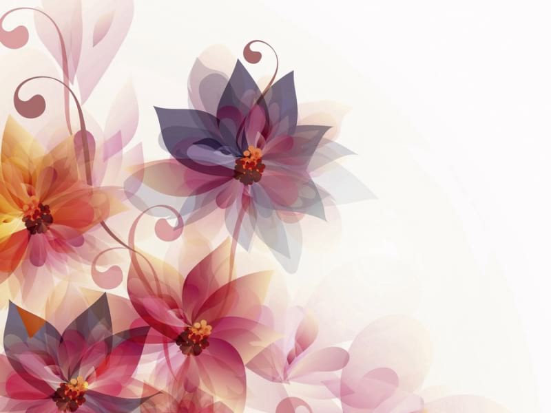 Fototapeta Illusionäre Blumen