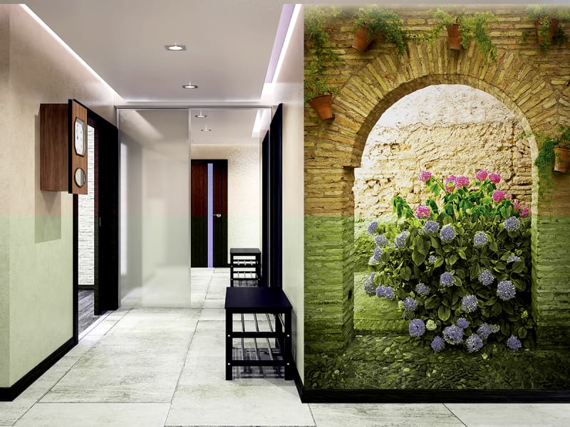 Fototapeta Blumenbogen we wnętrzu przedpokoju