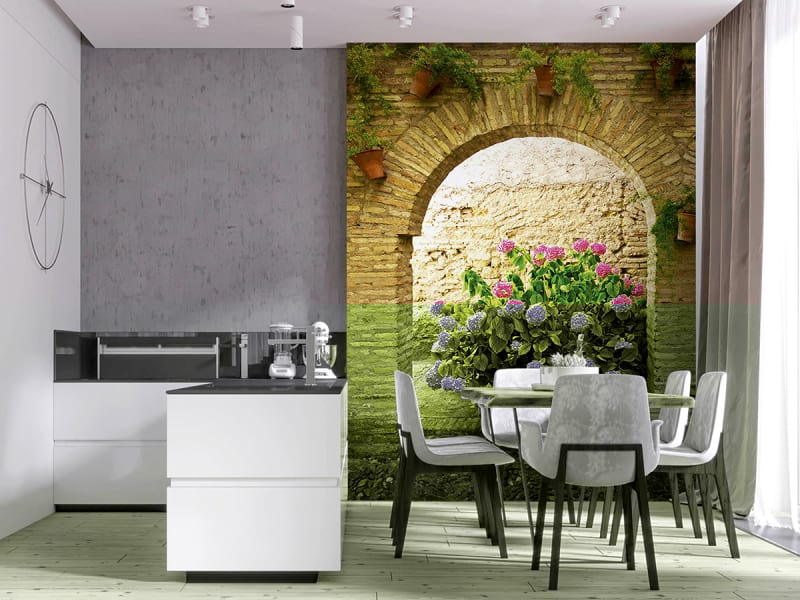 Fototapeta Blumenbogen we wnętrzu kuchni