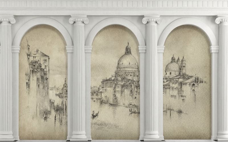 Fototapeta Arches und Venedig