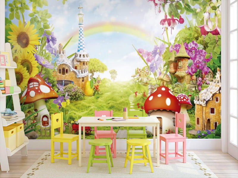 Fototapeta Kinderfantasie we wnętrzu pokoju dziecka
