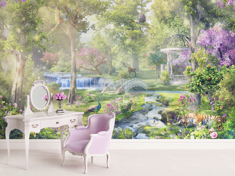 Fototapeta Blühender Garten we wnętrzu przedpokoju