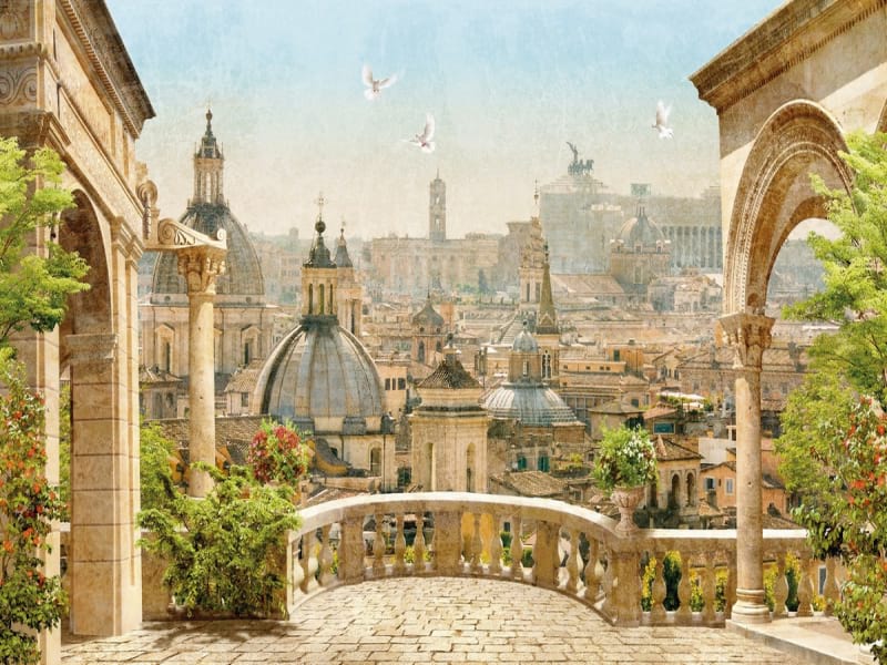 Fototapeta Römische Terrasse