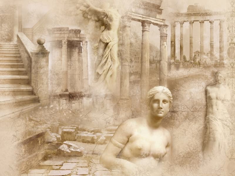 Fototapeta Antikes Fresko