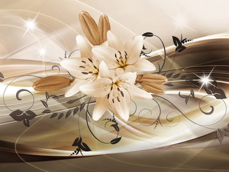Fototapeta 3D-Lilien