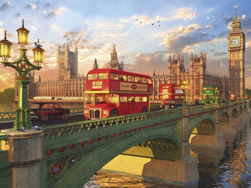 Fototapeta Morgendämmerung in London