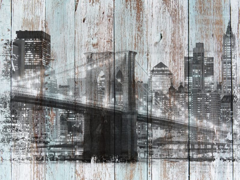 Fototapeta Zeichnung der Brooklyn Bridge