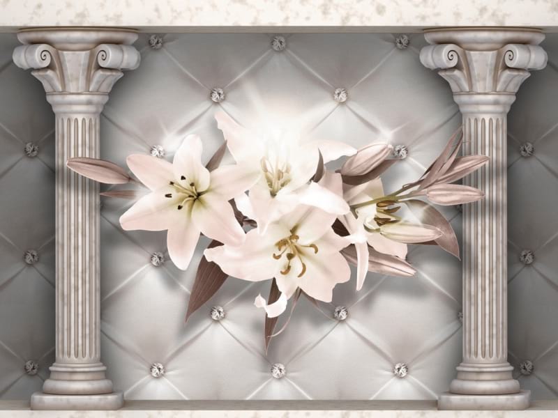 Fototapeta Lilien und Säulen
