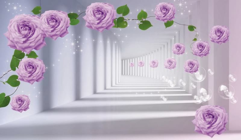 Fototapeta Glamouröse Rosen 3D