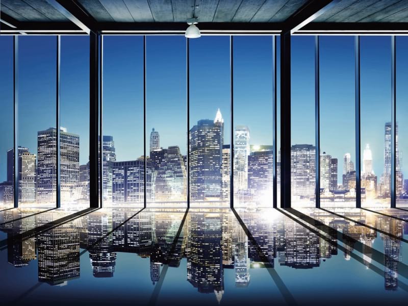 Fototapeta Zimmer in einer Metropole