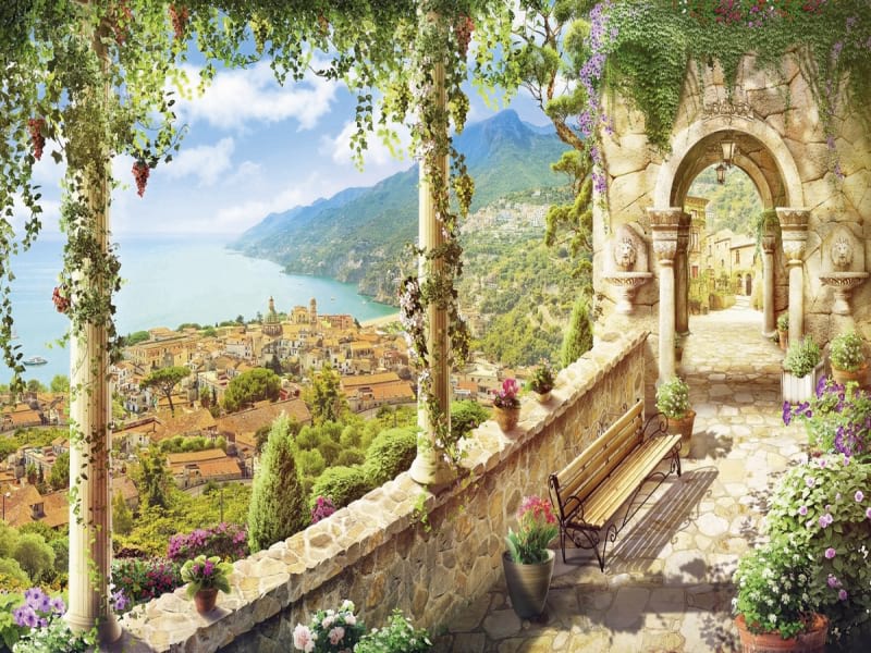 Fototapeta Altstadt am Meer