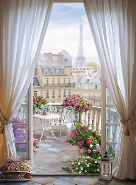 Fototapeta Paris vor dem Fenster